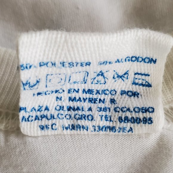 Pau Pacific Acapulco Mexico Sail Fish White Graphic T Shirt Women's Size Large - Picture 7 of 8